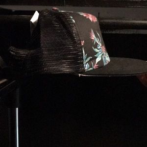 Black Floral SnapBack